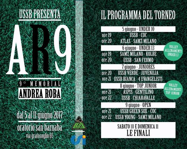 Locandina Memorial Roba